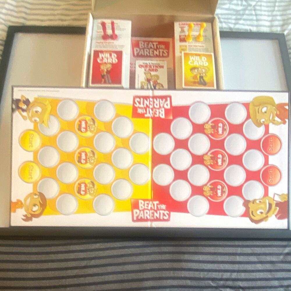 Spin Master Beat the Parents Trivia Board Game, Complete, Ages 6+, 2 Players